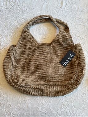The Sak Rylan Crochet Tote in Tan